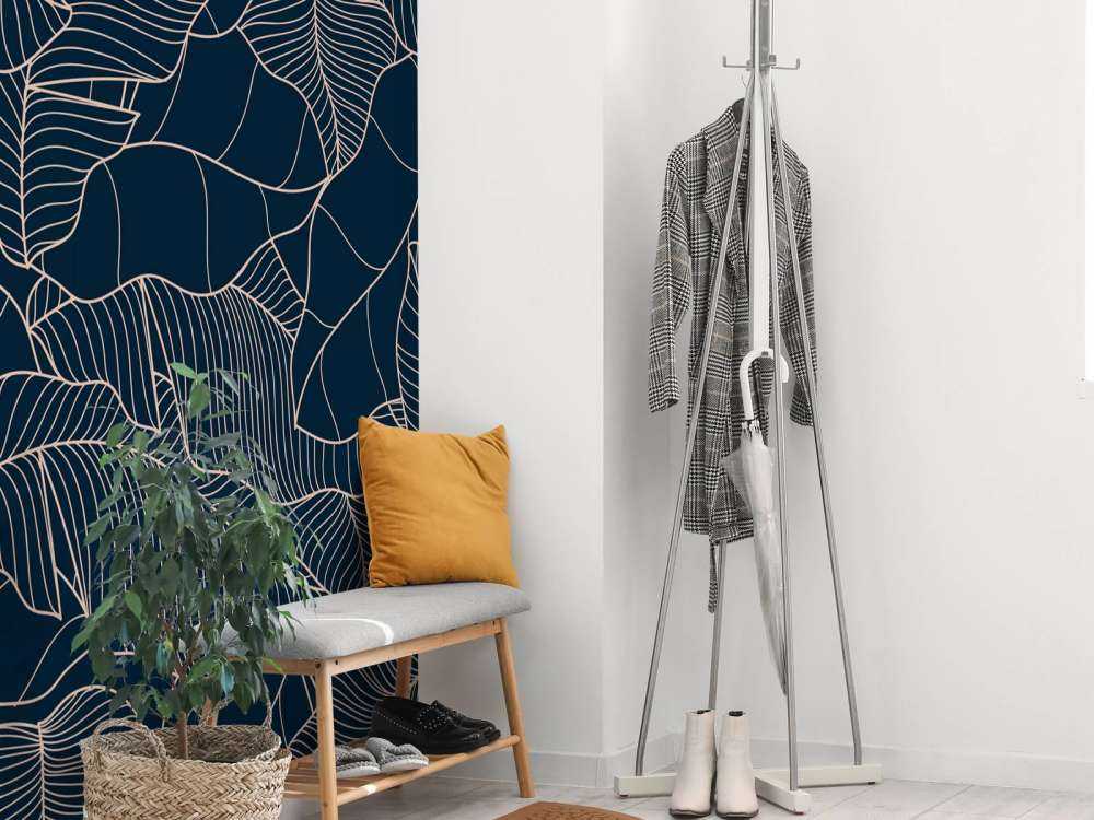 Feuilles de bananier bleues