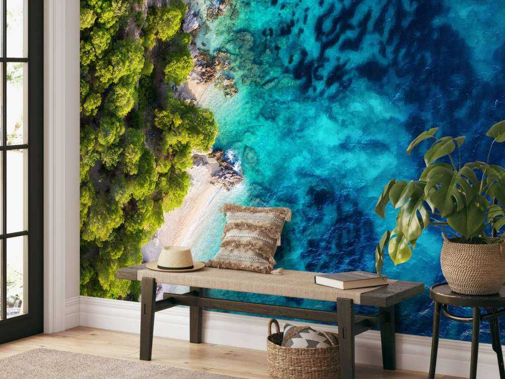 La côte vue du ciel