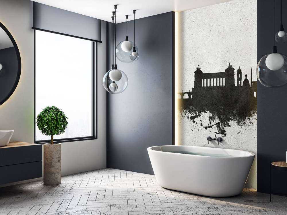 Aquarelle skyline, Rome