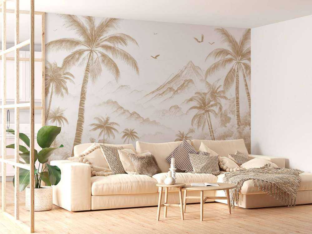 Baie Paisible aux Palmiers, taupe