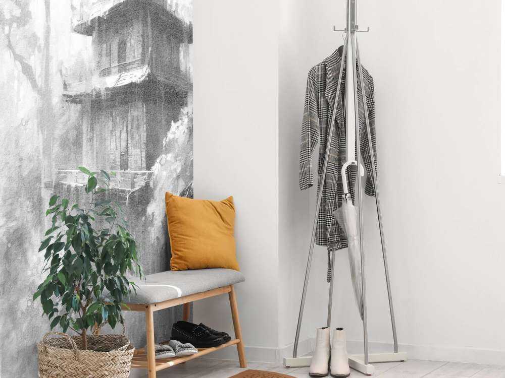 Cabane Cachée dans la Forêt Brumeuse