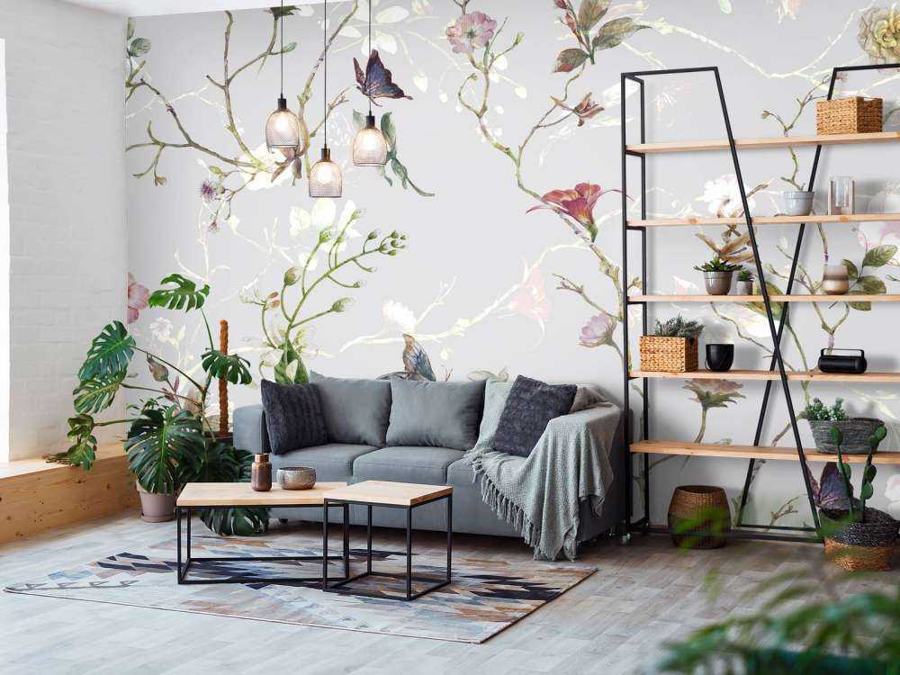 Flore de papillons Jeu de lumière