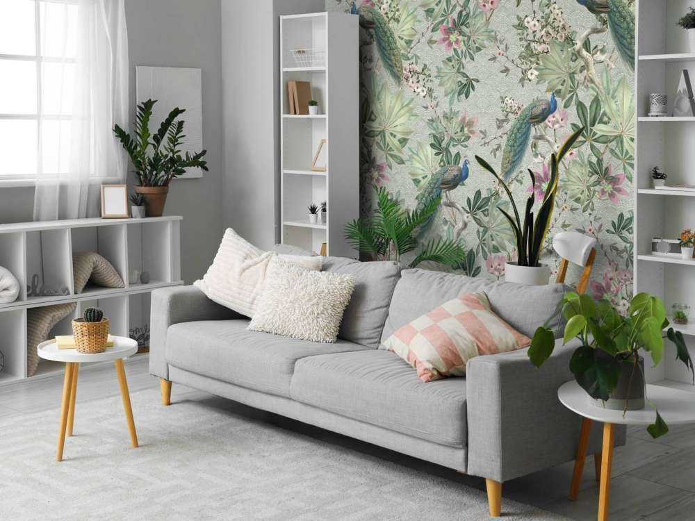 Paons de jardin vintage - vert menthe