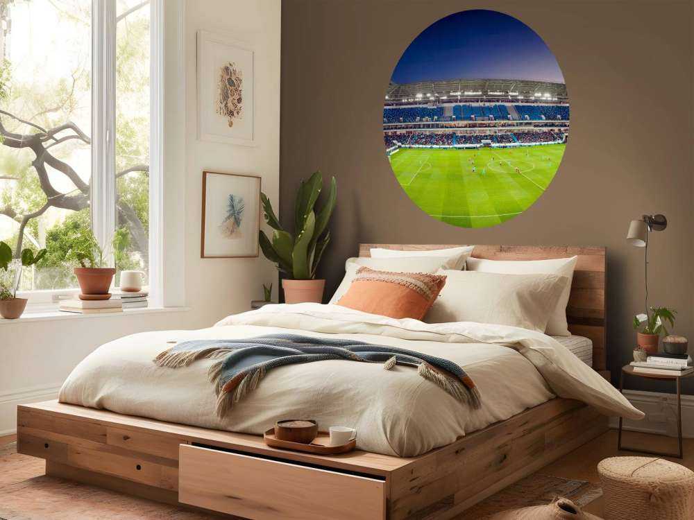 Panorama du stade de football