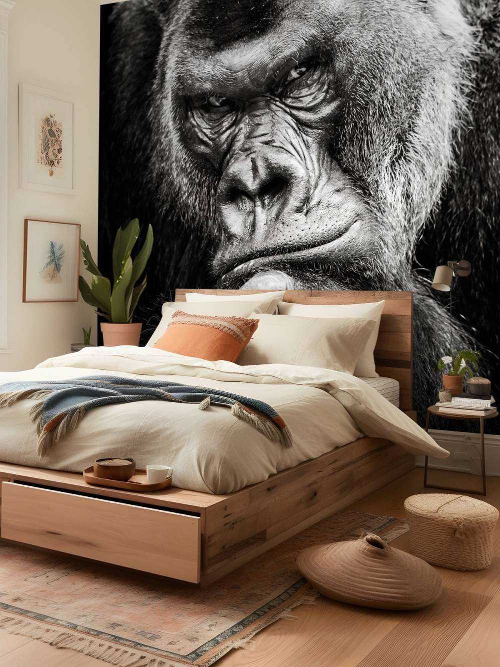 Gros plan d'un gorille