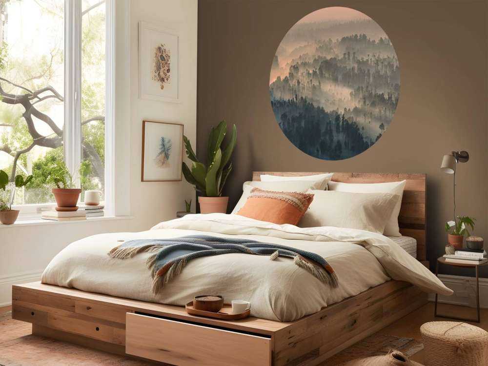 Montagnes brumeuses en Indonésie