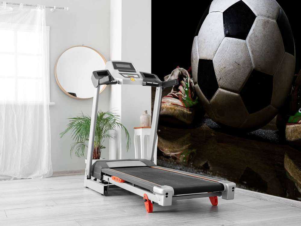 Football entre deux baskets