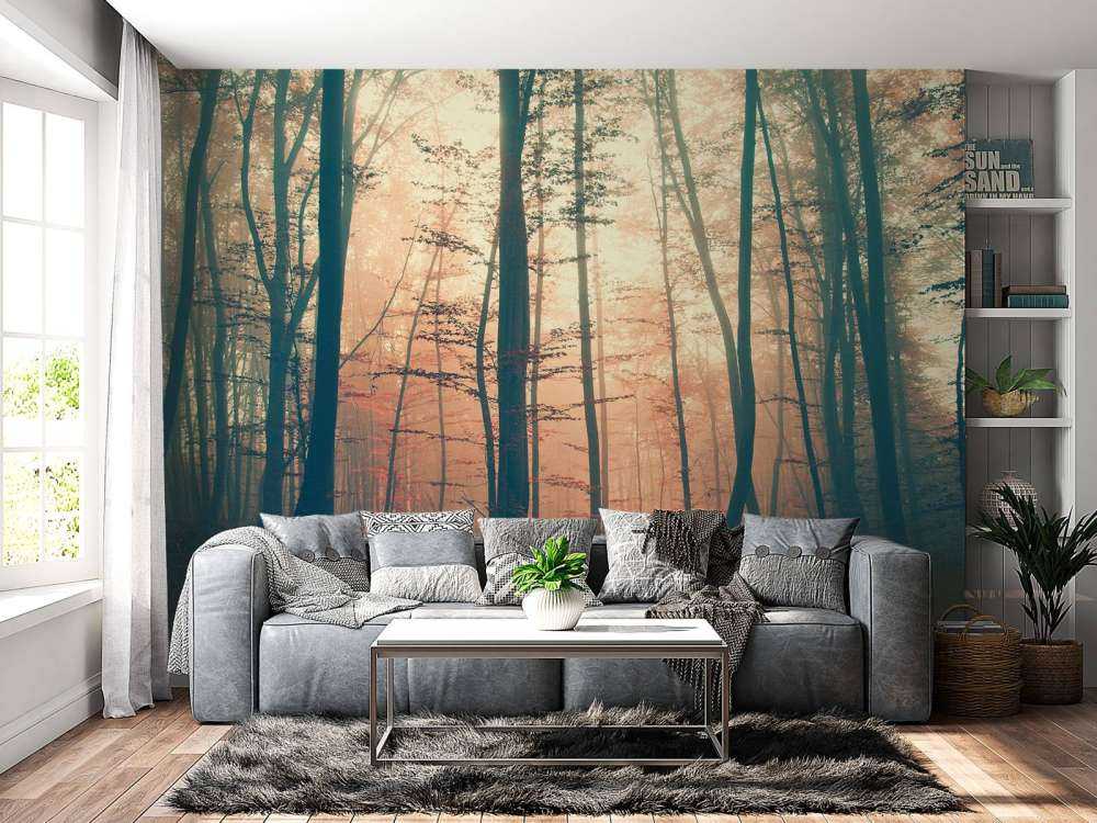 Forêt aux couleurs vintage