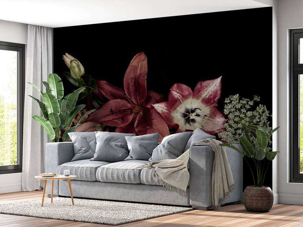 Fleurs colorées composition florale