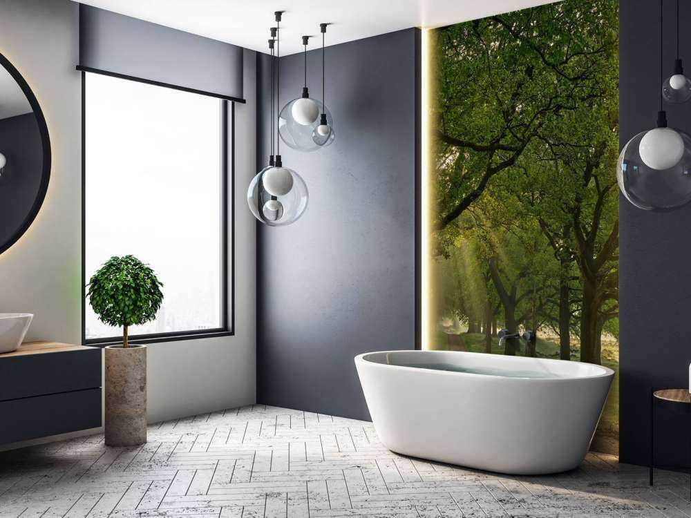 Chemin entre les chênes