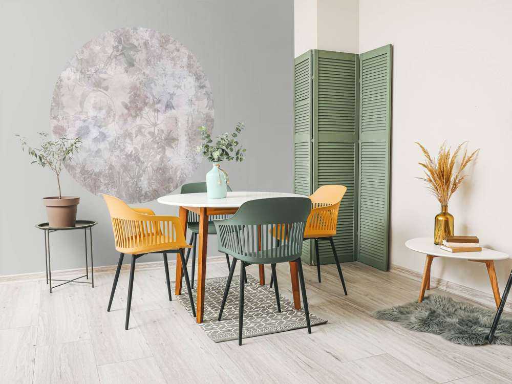 Jardin aquarelle taupe
