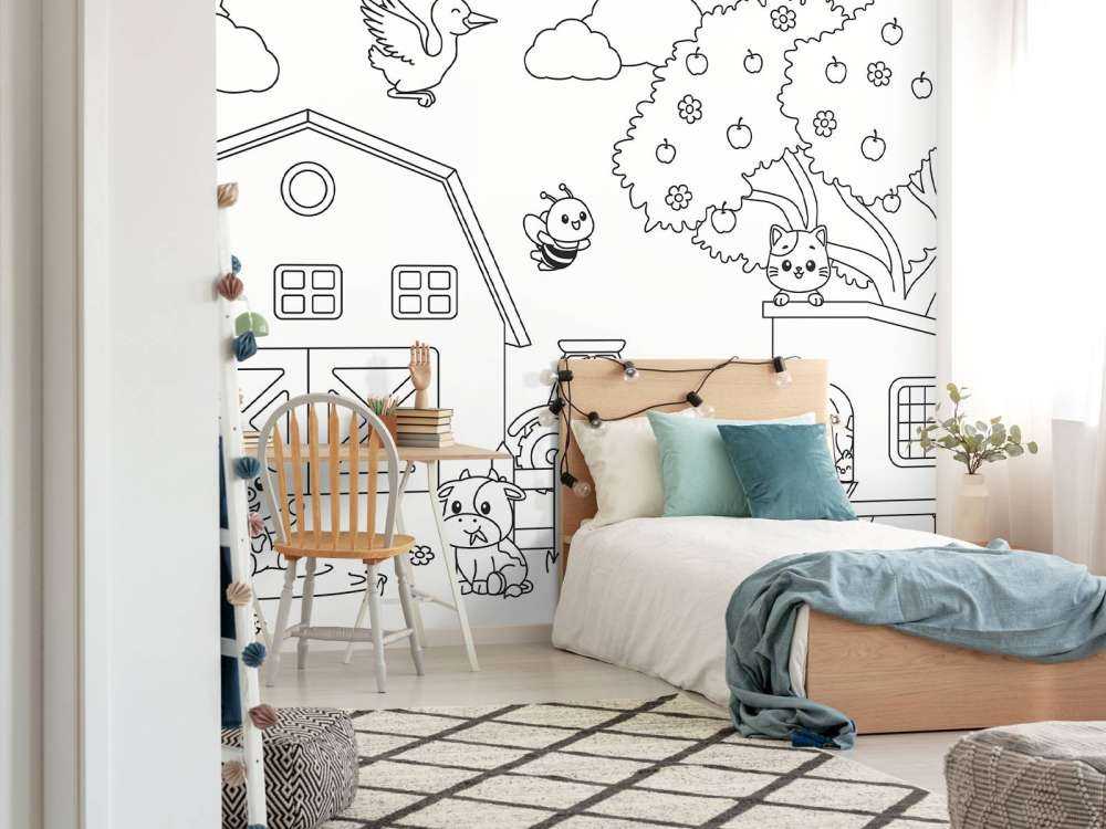 Animaux joyeux à la ferme