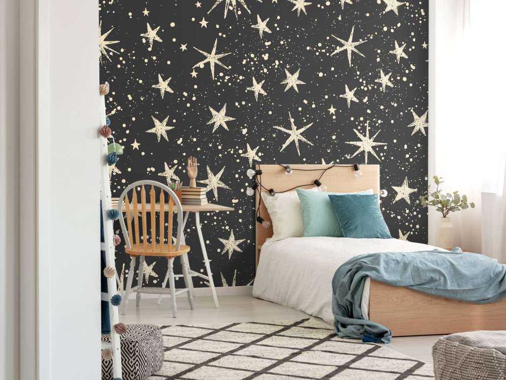 Nuit étoilée vintage scintillante