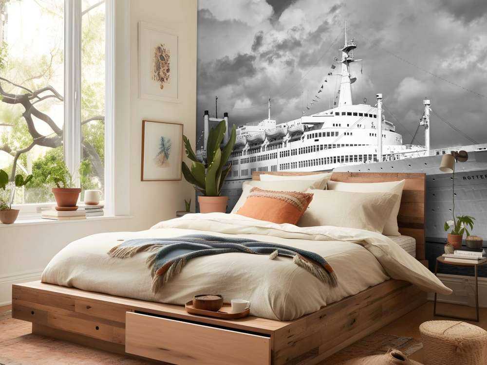 Classique océan intemporel en noir et blanc