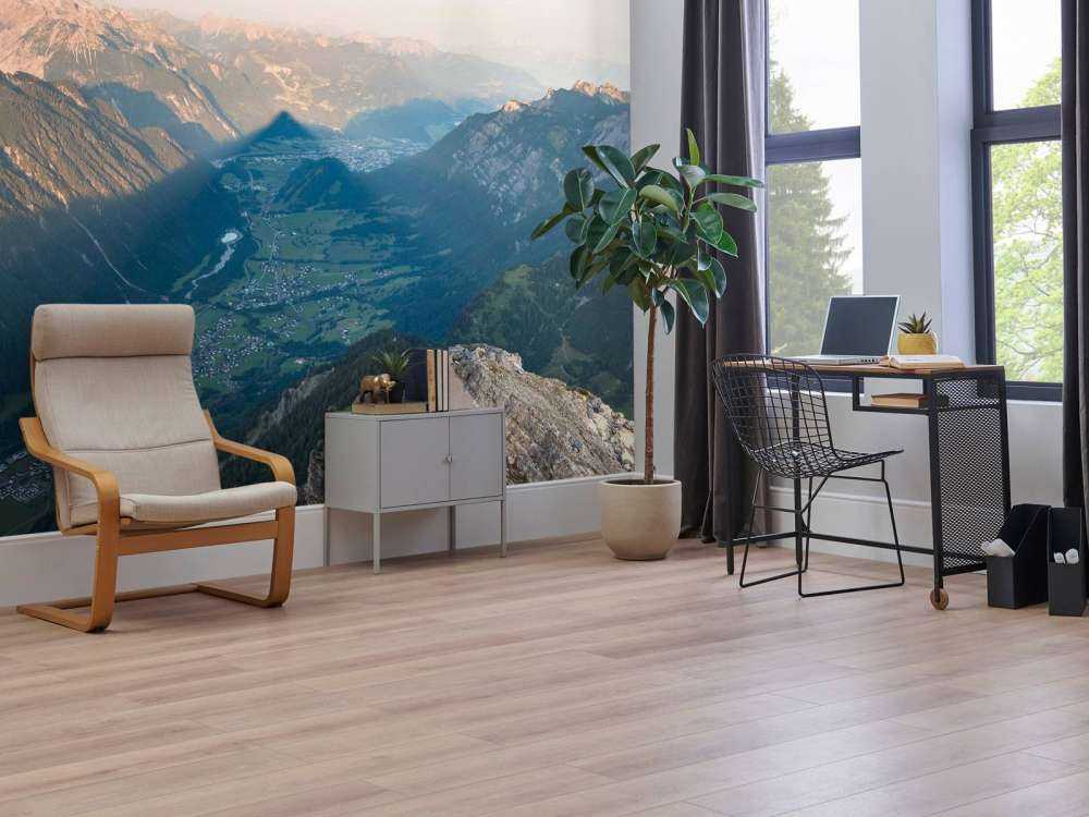 Ombre de la vallée dans l'aurore