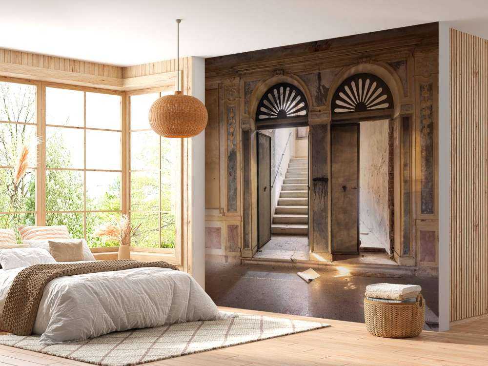 Maison de campagne abandonnée Entrée