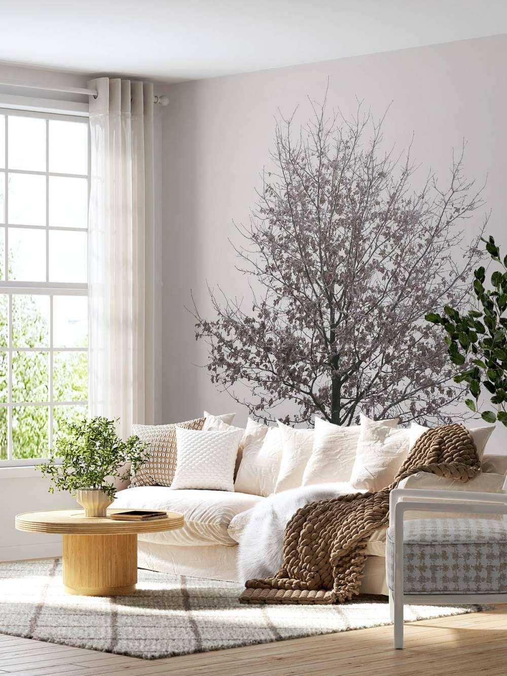 Paysage d'hiver minimaliste