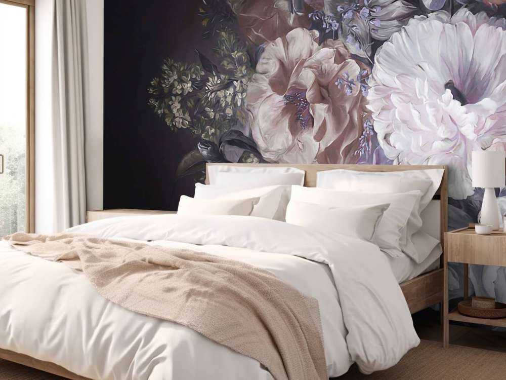 Bouquet avec crème lilas