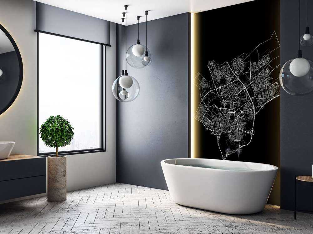 Carte de Den Bosch, noir