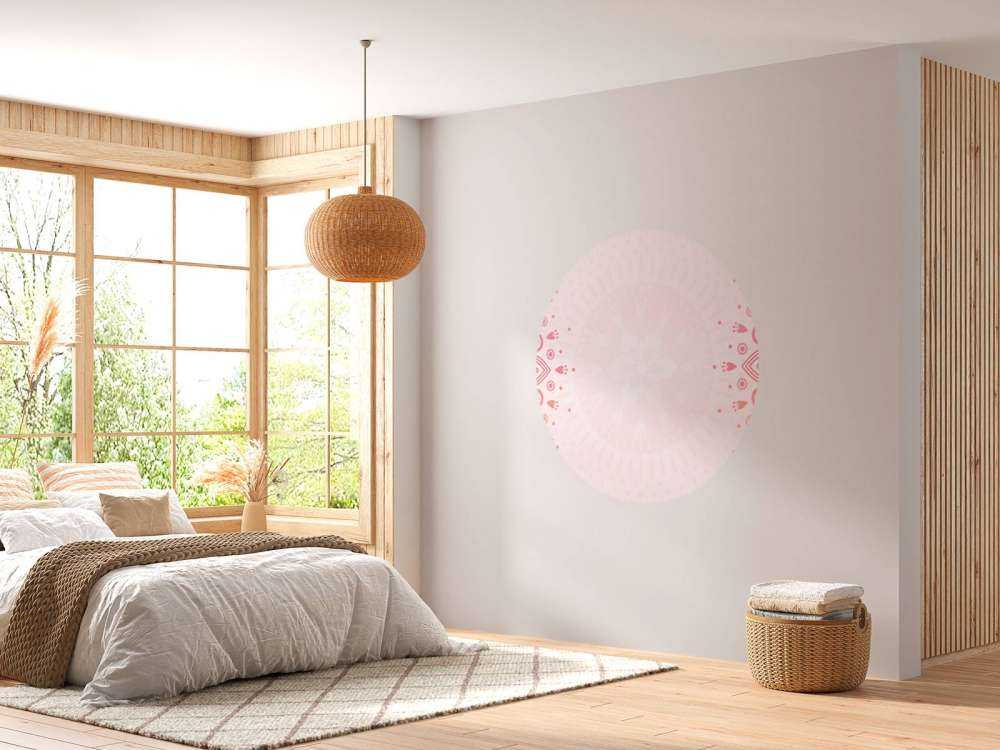 Mandalas de fleurs roses