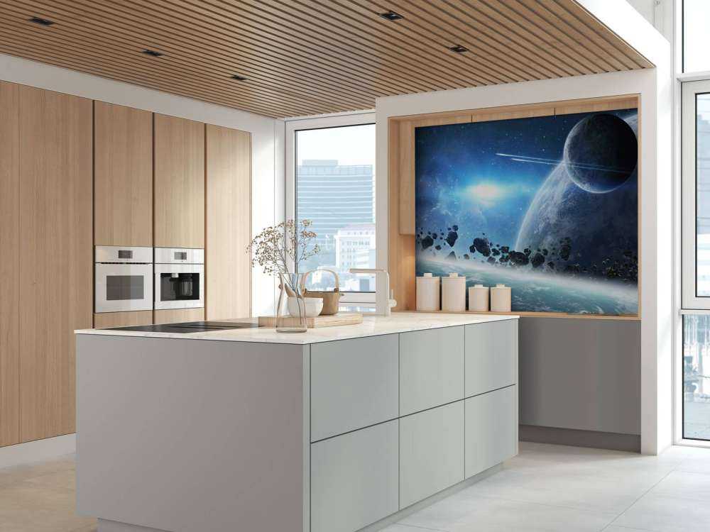 Lever de soleil dans l'espace