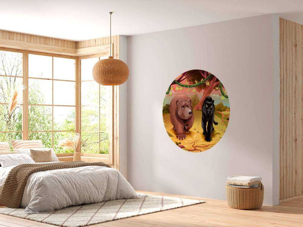 Des animaux de la jungle sympathiques