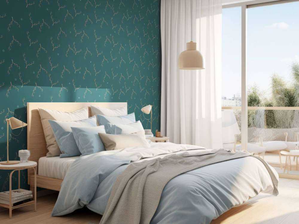 Motif de branches beu canard