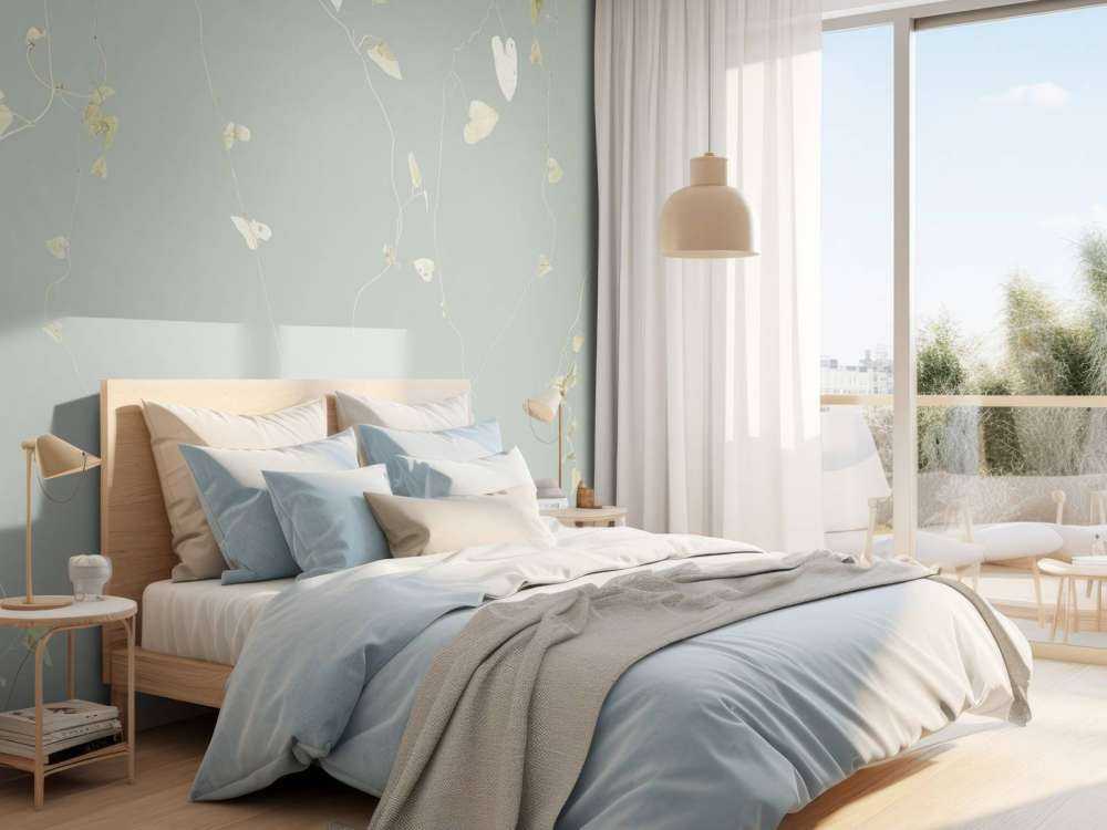 Branches d'aubépine gris vert