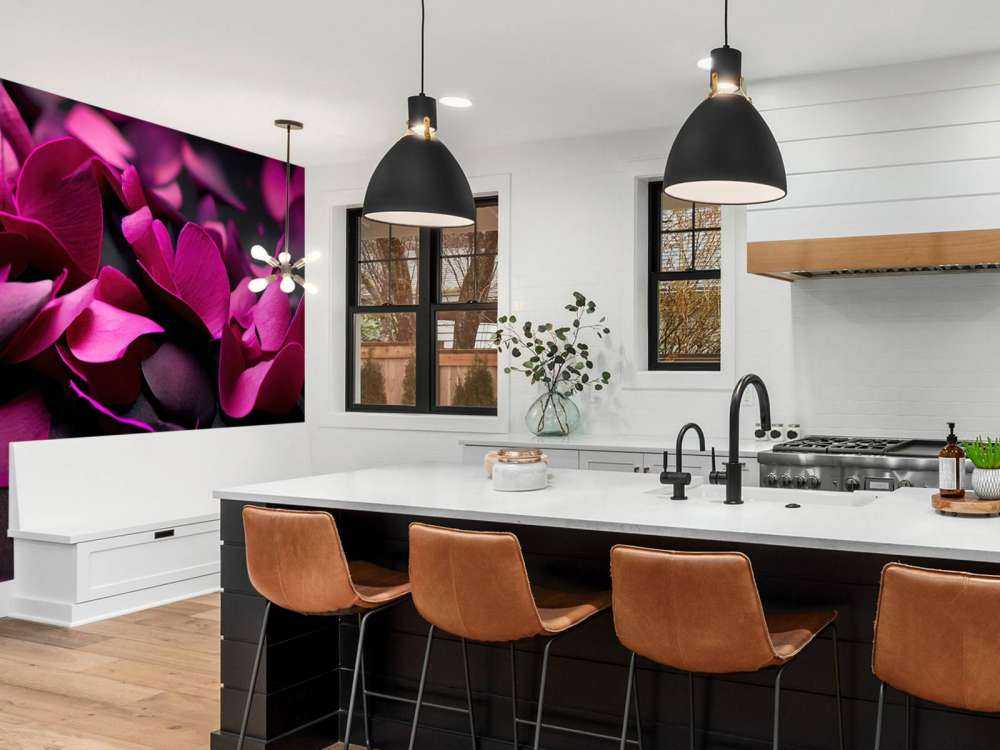 Hortensias rose foncé