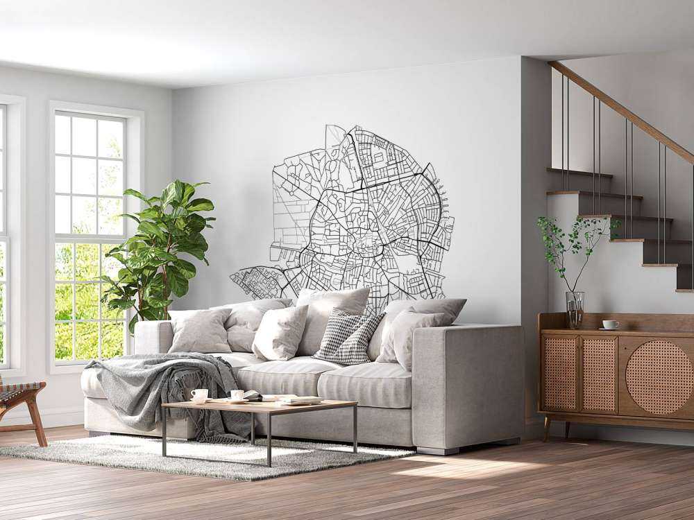 Carte de Hilversum, blanc