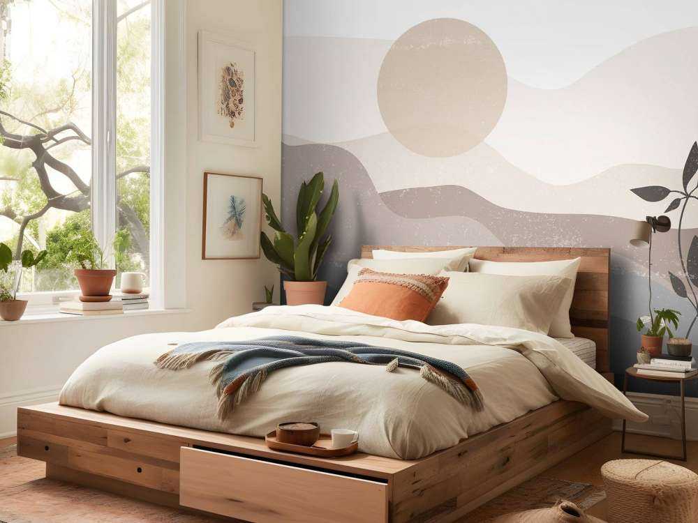 Coucher de soleil du milieu du siècle