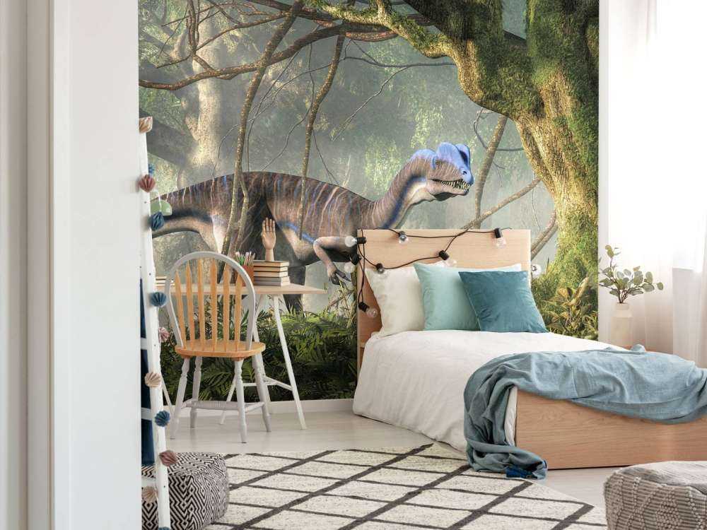 Dinosaures dans la forêt