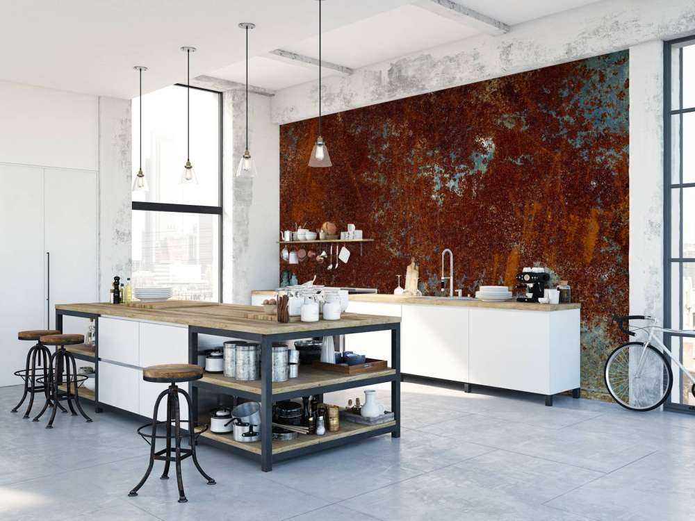 Structure métallique rouillée