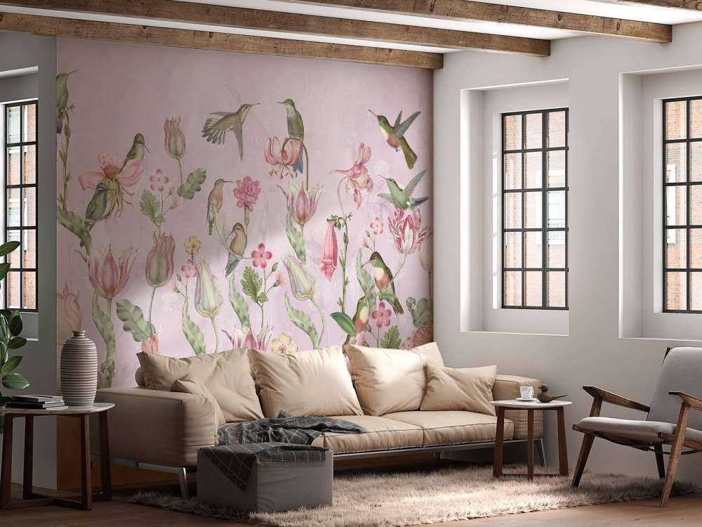 Symphonie des Colibris de Printemps - Rose en Fleurs