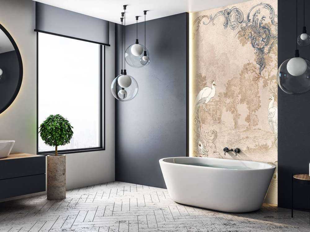 Splendeur Baroque du Paon sous un Angle Moderne