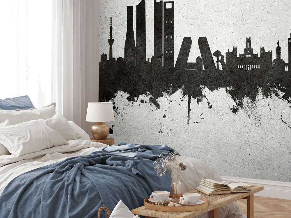 Aquarelle skyline, Madrid