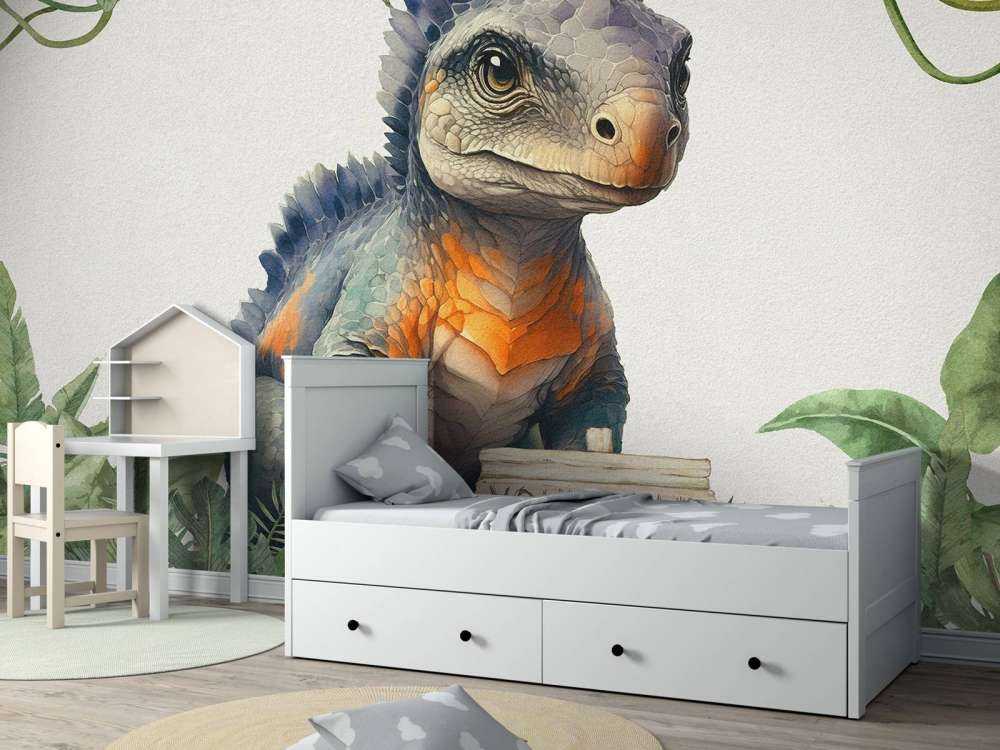 Bébé ankylosaure dans la jungle