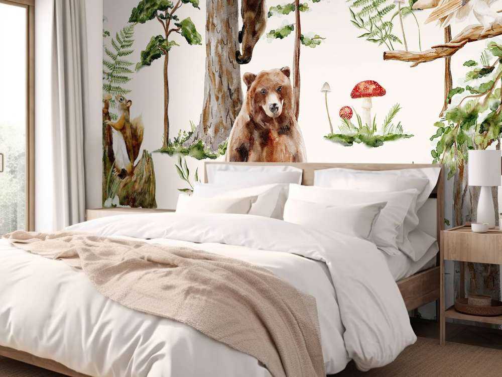 Mosaïque de vie boisée