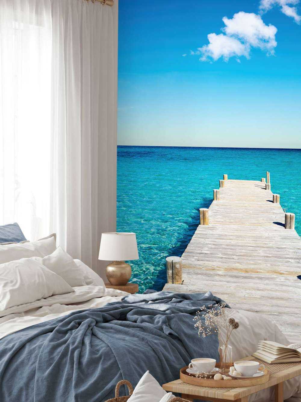 Remontant dans la mer