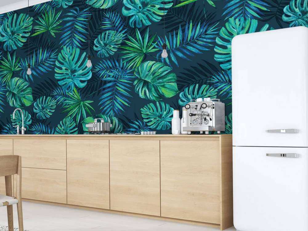 Plantes tropicales en aquarelle