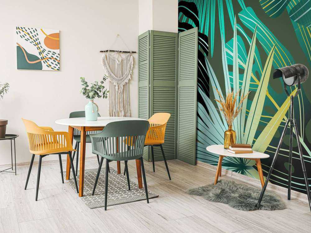 Panorama des feuilles tropicales