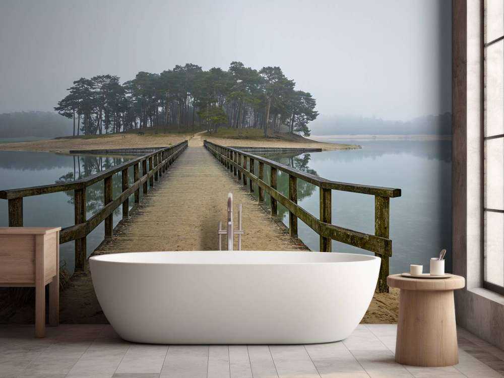 Une île dans le brouillard