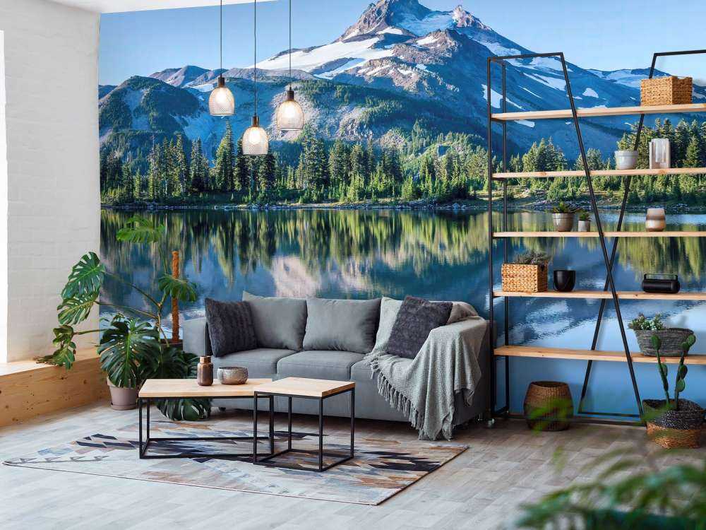 Photo fond d'écran montagnes de neige