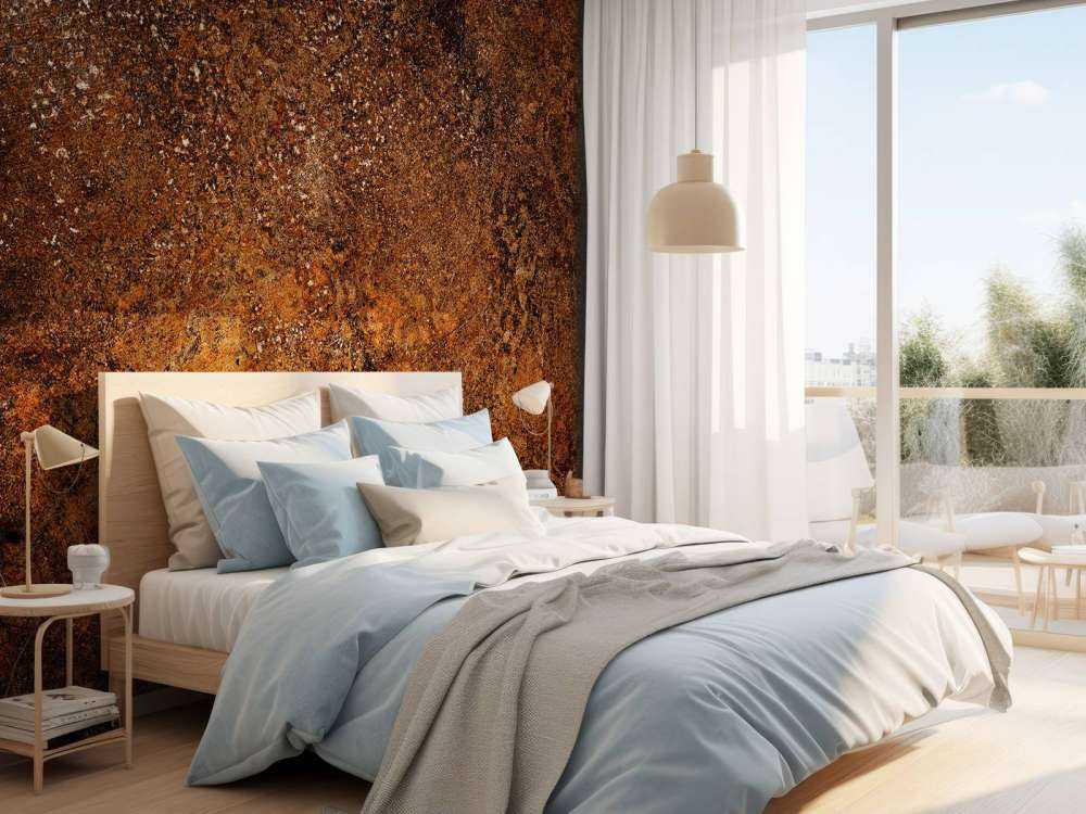 Structure brune rouillée