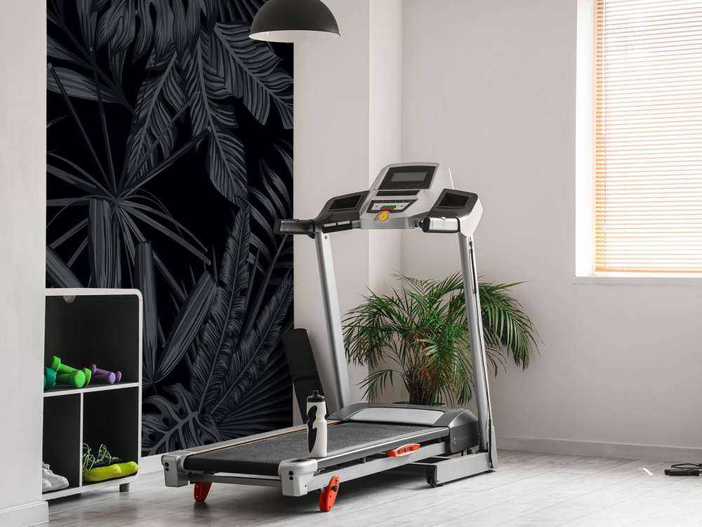 Feuilles noires tropicales