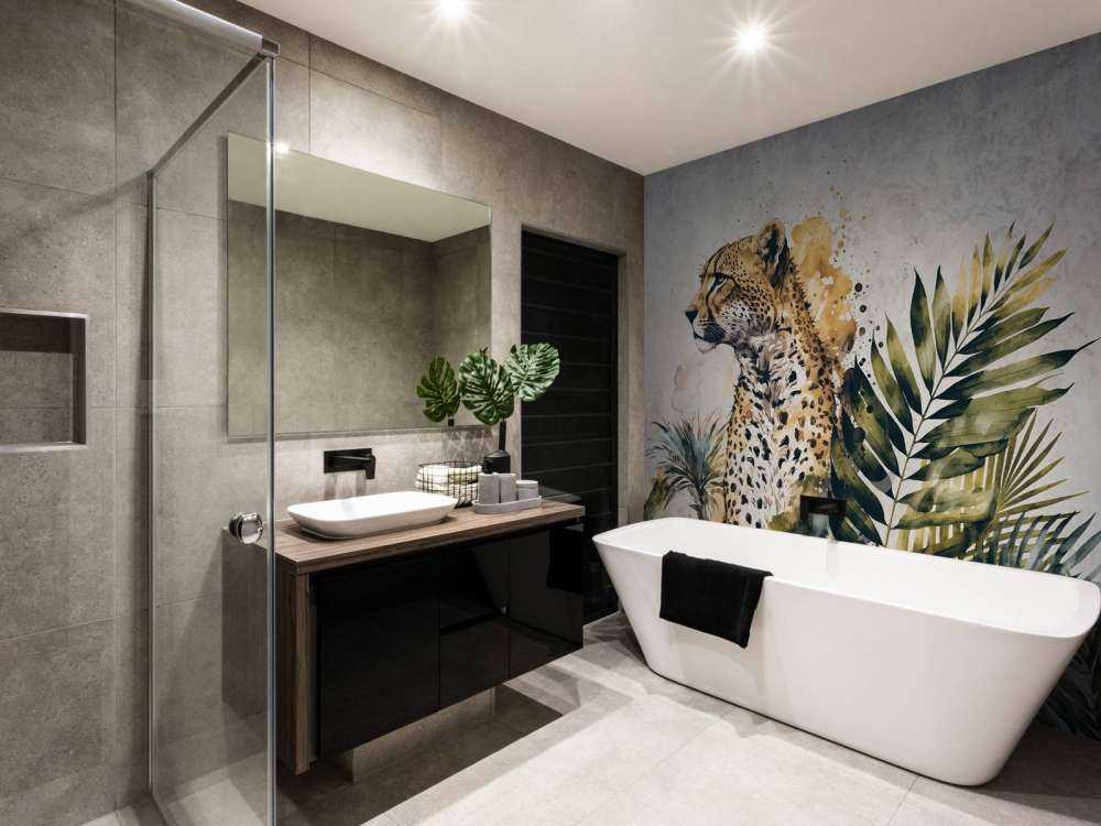 Peinture d’animaux sauvages de la jungle avec guépard