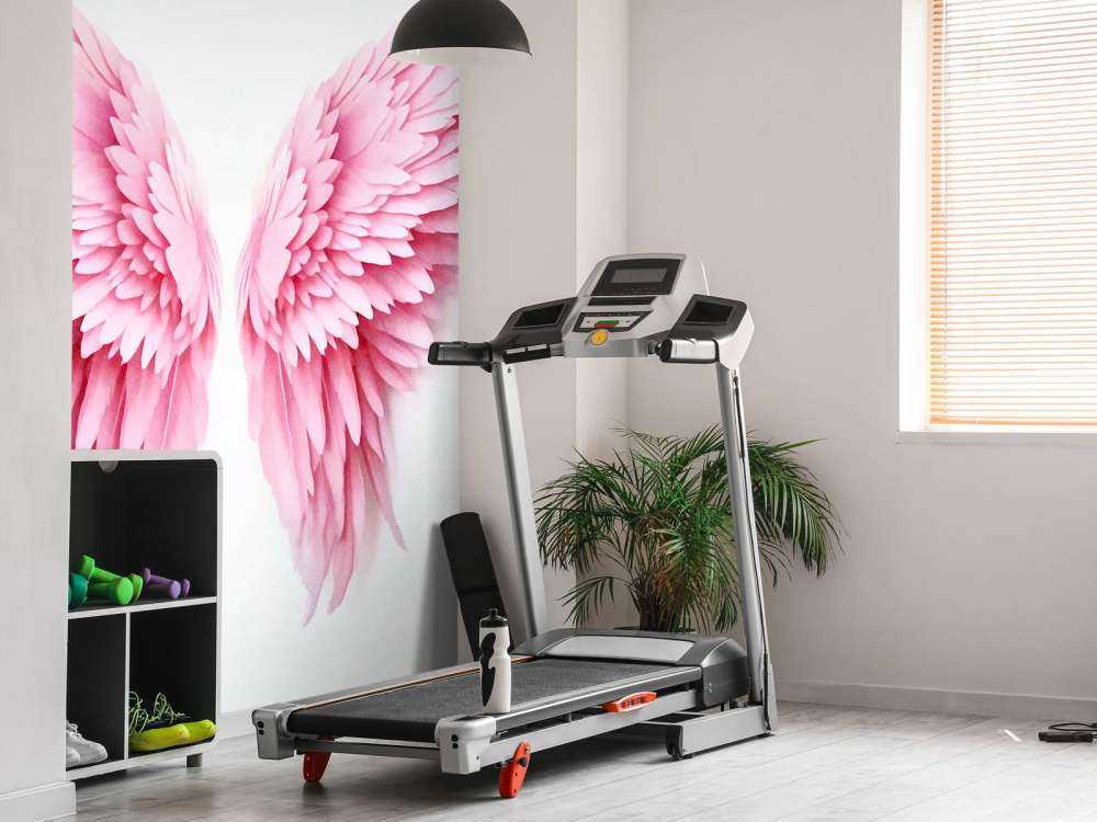 Pink watercolor guardian angel wings