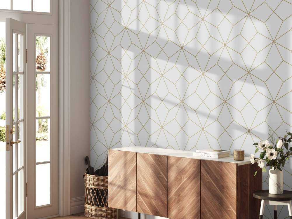 Motif Lignes or abstraites