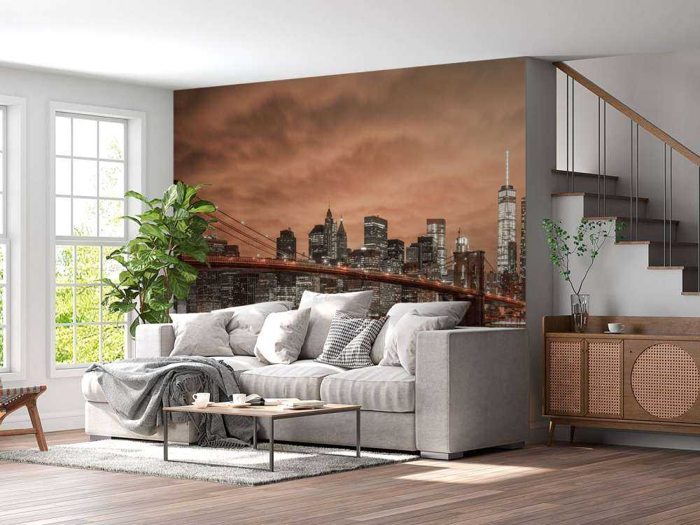 Pont de Brooklyn et Manhattan