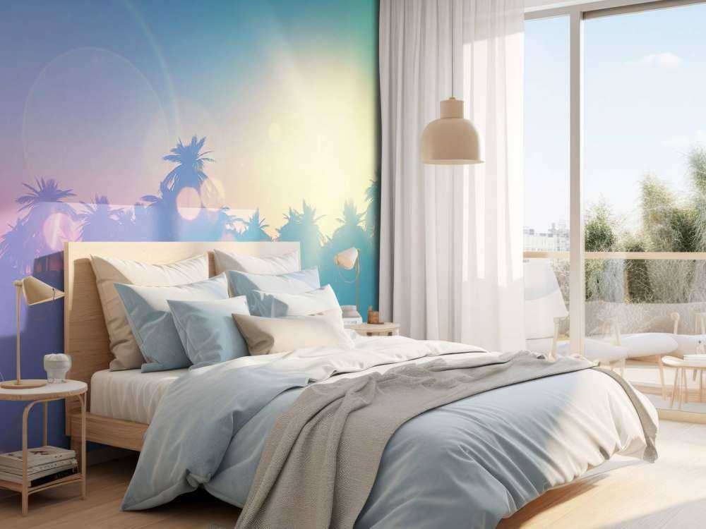 Palmiers avec effet rétro